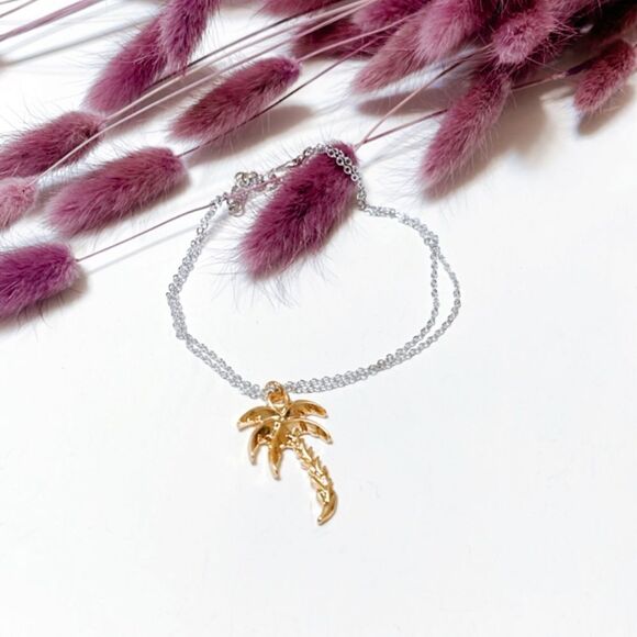 Palm tree anklet R436 - Picture 1 of 5